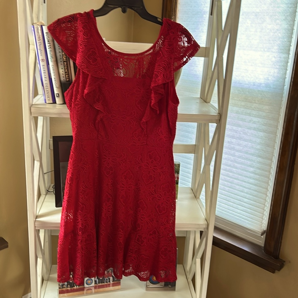 Speechless Lacey Red Mini Dress sz Medium